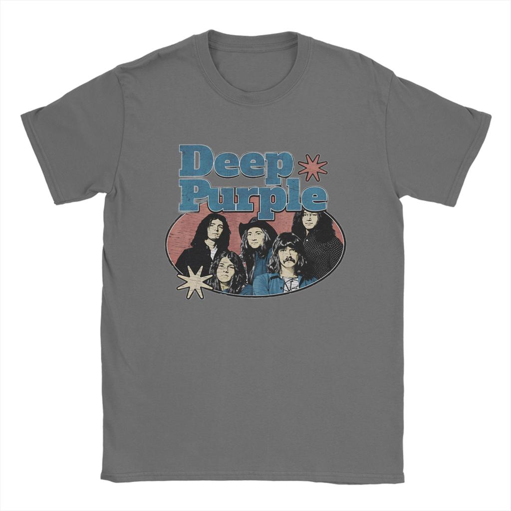 Band Deep Purple Art T Shirt Summer  Pure Cotton TShirts For Adult Harajuku Casual Tshirt ShortSleeved Vintage Clothes
