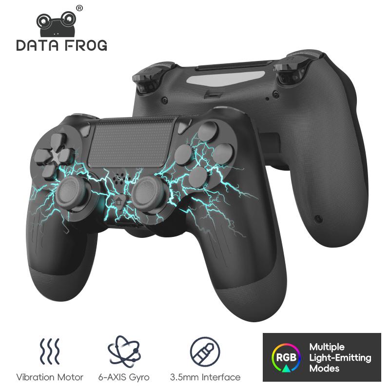 Контроллер Data Frog P02 для Ps4 Thunder Led Color Gamepad Bluetooth-совместимый контроллер для ПК Джойстик для Playstation 4