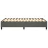 Box Spring Bed Frame Dark Grey 120 x 200 cm Velvet