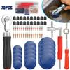 70Pcs Tire Repair Tool Corrosion-resistant Durable