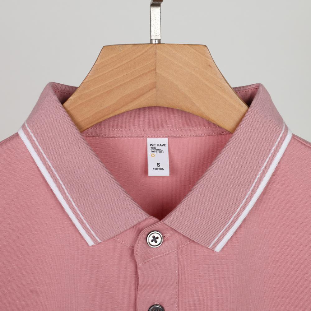 Callaway 2025 Летняя мужская и женская вышитая рубашка-поло Ice Skin Plain Solona Cotton с цветным воротником и блоками