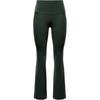 Zenvy High-Waisted Flared Solid Color Sports Trousers Women Bottoms Vintage-Green Black FV7922338