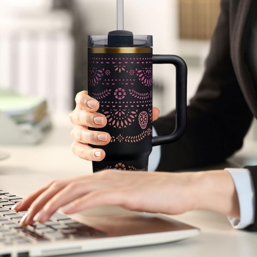 40 унций Стандартная упаковка Портативная 304 Нержавеющая сталь Большая вместимость Кружка Высокоценная Автомобильная кружка