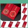 6 шт. Китайский Зодиак Тигр Новый Год CNY Анг Пао Золотой Ангпао Красный Конверт Пакет для Денег со словами Благословения