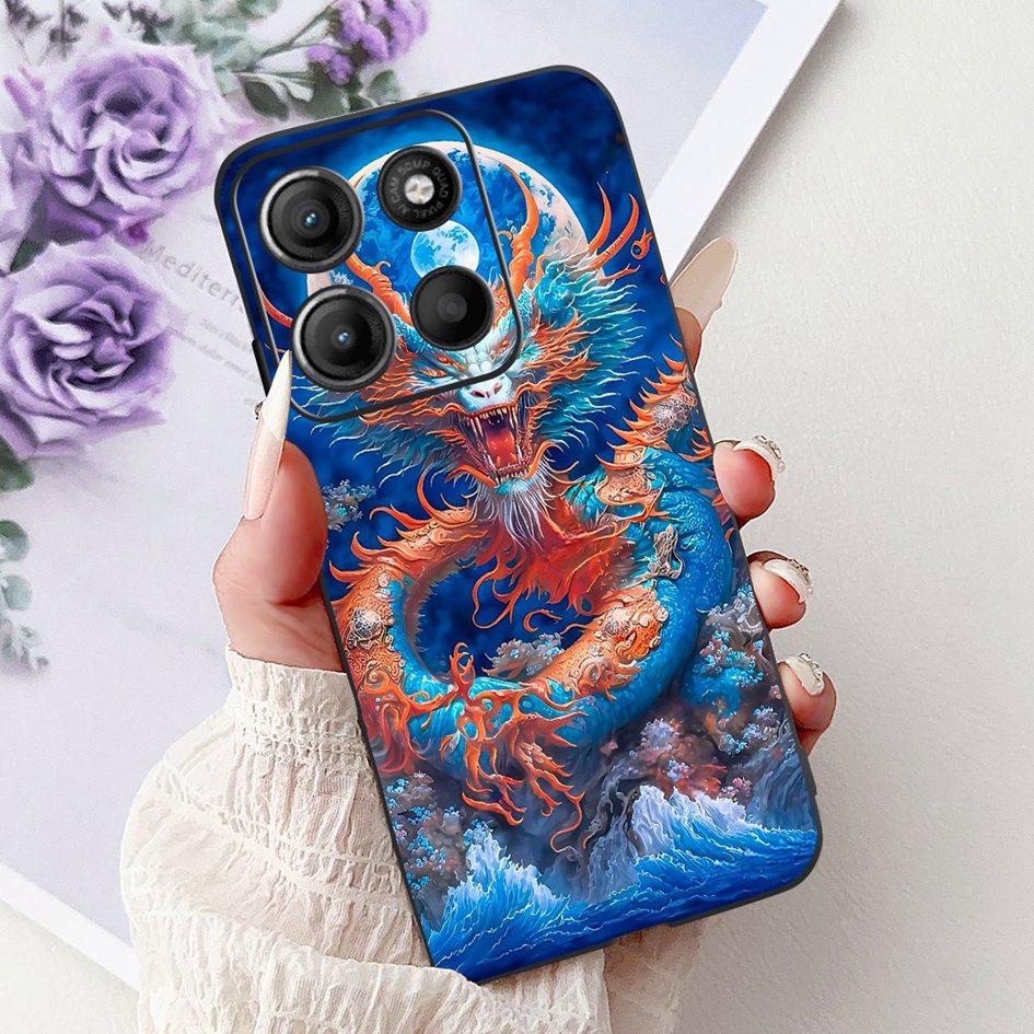 Силиконовый чехол для Motorola Moto G15 G75 2024 Cover Милый Панда Лев Ударопрочный ТПУ Чехлы для телефона Для MotoG15 MotoG75 G 75 G 15 Etui