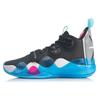 Li Ning Кожаные Нескользящие Износостойкие Средние Баскетбольные Кроссовки Мужские Черные ABAP113-2