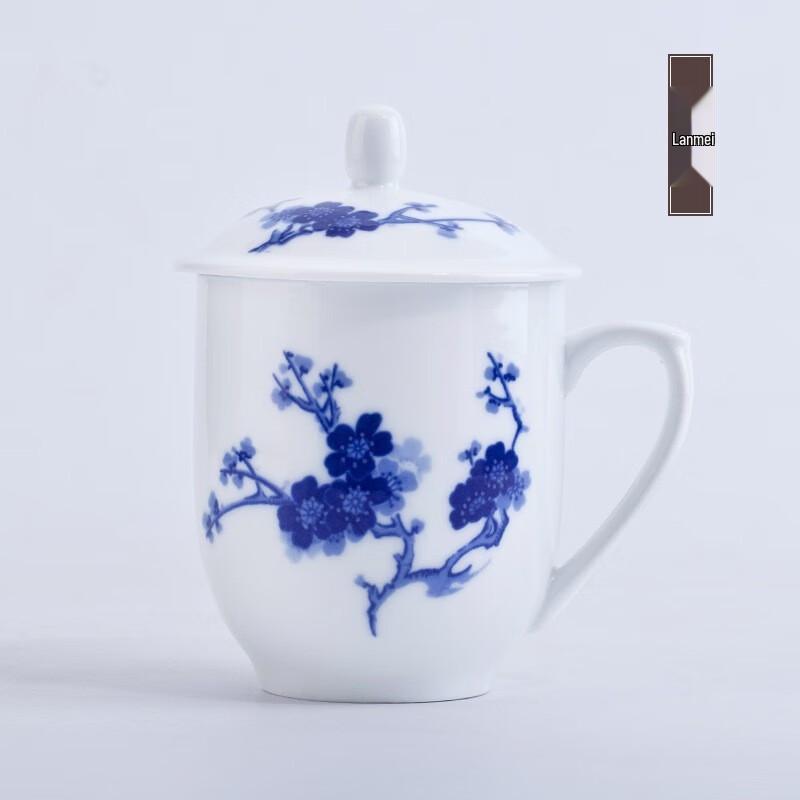 Керамическая чайная чашка Jingdezhen с крышкой
