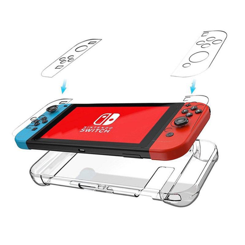 Прозрачный кристальный блестящий защитный чехол для Nintendo Switch