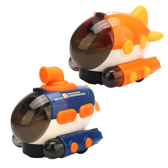 Электрическая подводная лодка, музыкальный проекционный автомобиль с вращающейся игрушкой астронавтов, световая имитация, забавная модель самолета