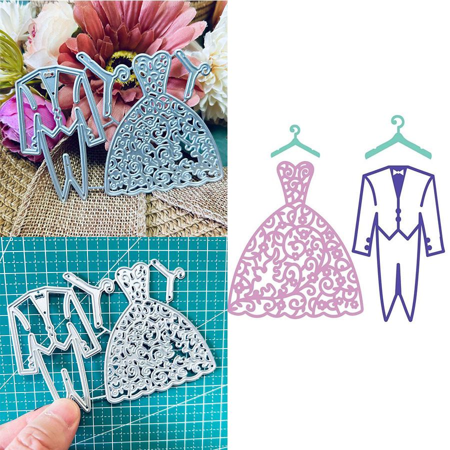 Couple Wedding Metal Cutting Dies Stencil for DIY Scrapbooking Photo Album Embossing Paper Cards Crafts Diecuts