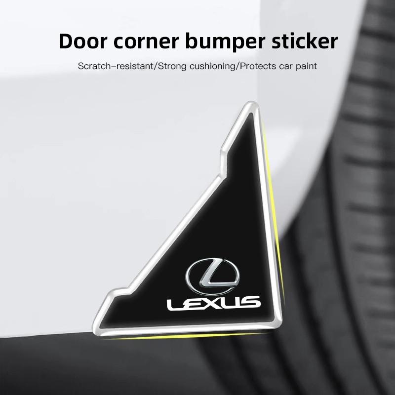 QDDY3 4Pcs Car Door Lock Shock Pad Silicone Protection Cover Valve Cap For Lexus ES LM GS IS NX RX LX RZ CT IS250 IS430 RX300 ES300H