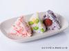 Пластиковая форма для рисовых шариков с крышкой-прессом, стиль Кансай, 5 ячеек, маленькая (К)