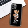 Модный бренд Чехол для телефона с мишкой Для iPhone 11 12 13 Mini 14 15 Plus 17 Air 16 Pro Max 16E 7 8 SE 2020 Индивидуальная печать Чехол для A