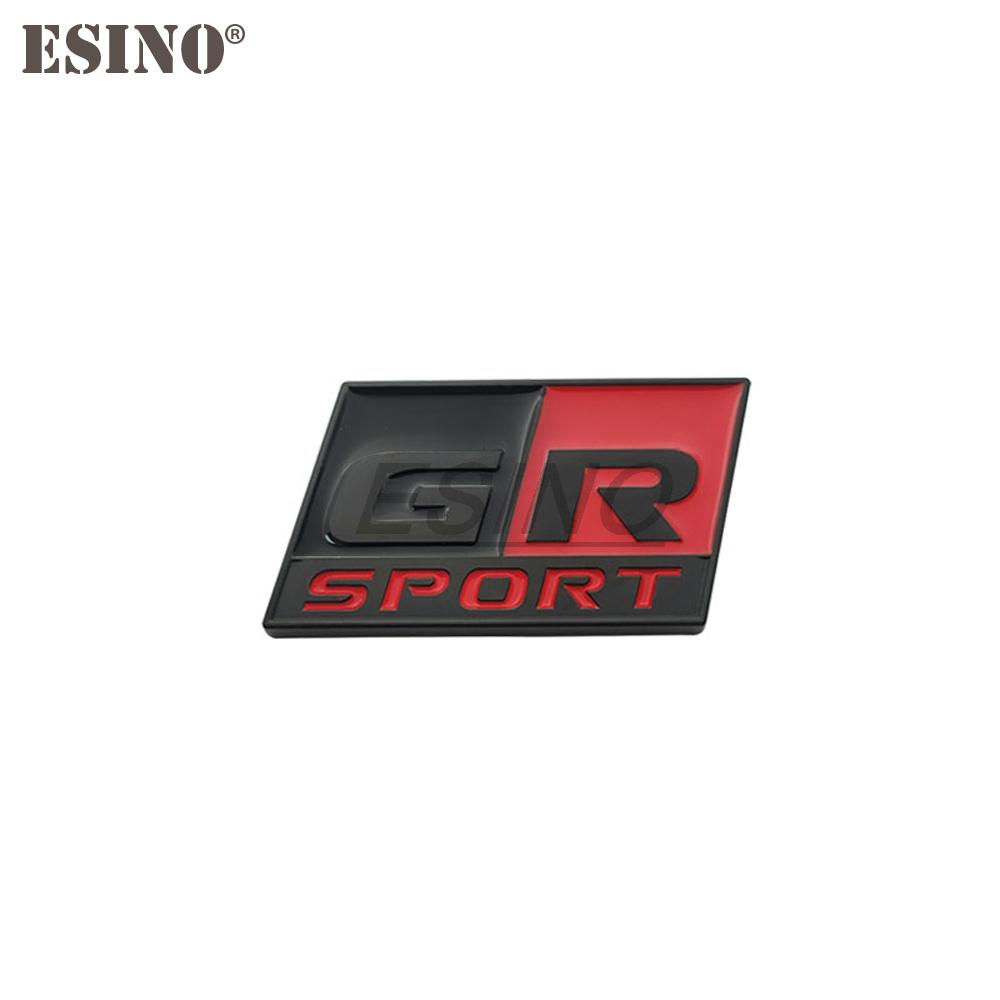 gjcr7 Car Styling Gazoo Racing GR GR MN 3D Car Zinc Alloy Badge Adhensive Metal Emblem Decal for Toyota Supra AE86 GT86