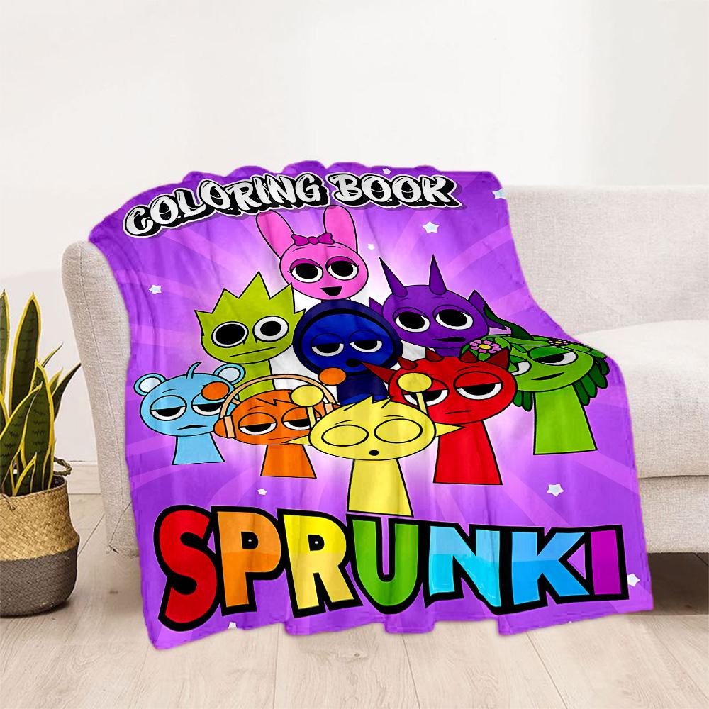 Rainbow Friends Adventure Blanket Comfortable Great for Bedding Sofa Seaside All-Season Use Stylish Decor Gift for Travel Home Birthdays