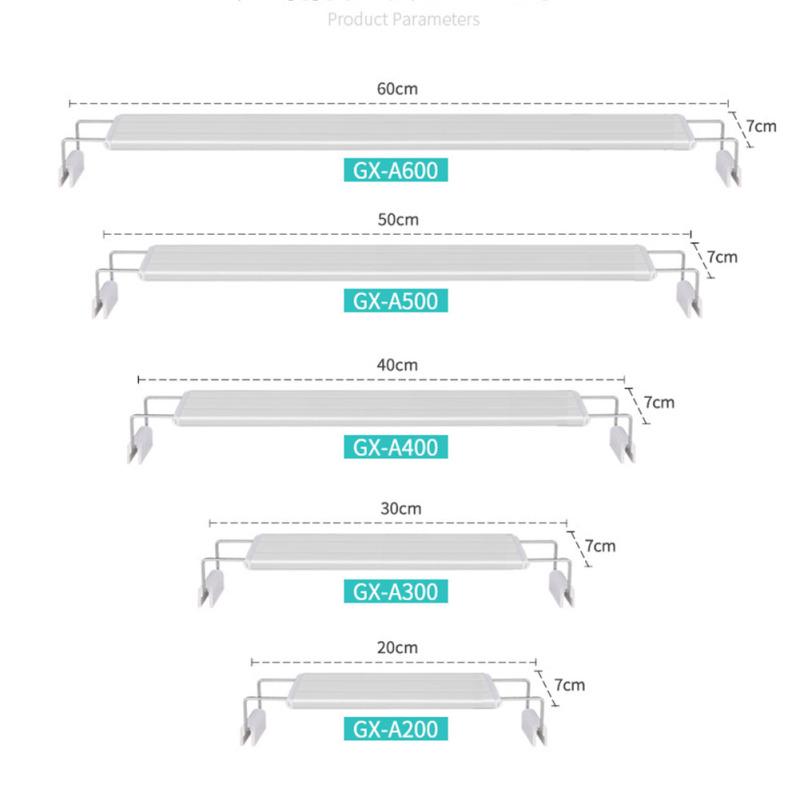 Светодиодная лампа с выдвижным зажимом для освещения аквариума Белый Синий свет