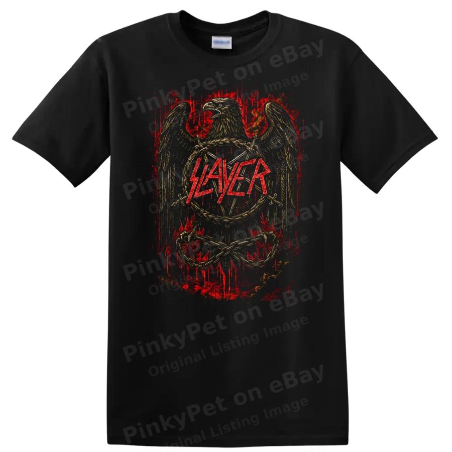 Heavy Metal Band Graphic T Shirt Retro Rock Eagle Legend Tee