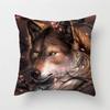 Чехол для подушки с принтом диких животных, фоточехлы для подушек Wolf King для домашнего дивана, декоративные чехлы