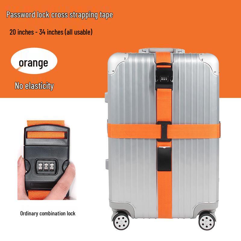 Взрывозащищенные таможенные замки Ремни для багажа: Усиленные перекрестные ремни для стягивания регистрируемого багажа.
