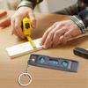 Удобный миниатюрный магнитный уровень с брелоком 3 пузырька Точный измерительный инструмент для дома, улицы, благоустройства дома