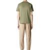 STONE ISLAND Ss26 Fissato Окрашенная в готовом виде Футболка с карманом и логотипом с коротким рукавом Мужская футболка Стирка-Зеленый L1S152100032S0057-V015G