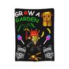 Game Thumb a Green Garden Grow Grow a Garden Knitted Blankets Velvet Lightweight Thin Throw Blanket for Airplane Travel Bed Rug