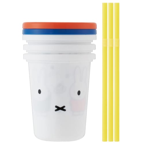 Skater Tumbler with Straw 3 Pieces 320ml Miffy 21 Made In Japan SIH3ST-A
