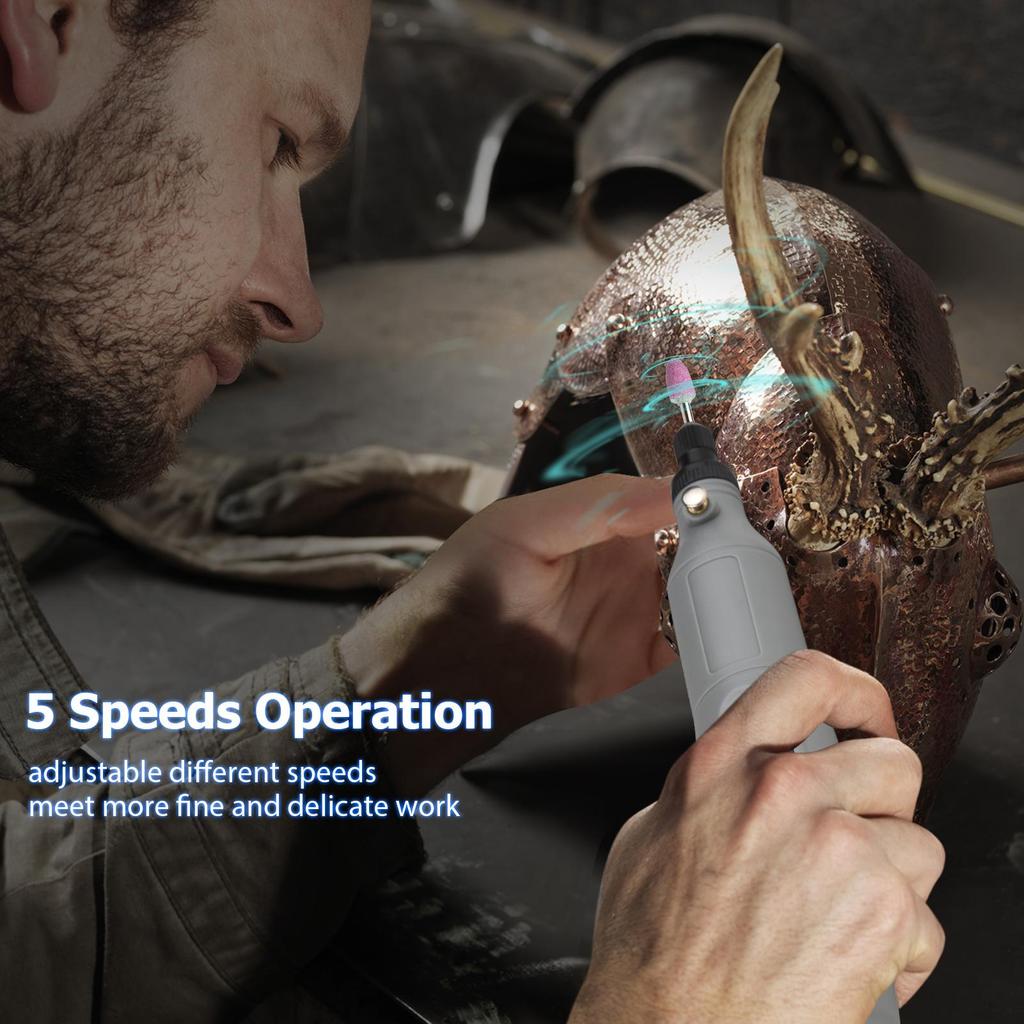 Geevorks Портативный набор вращающихся инструментов Мини-аккумуляторная шлифовальная машина Ручная аккумуляторная электрическая дрель USB