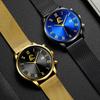 Fashion Mens Watches Luxury Stainless Steel Calendar Quartz Wrist Watch for Men Business Casual Clocks