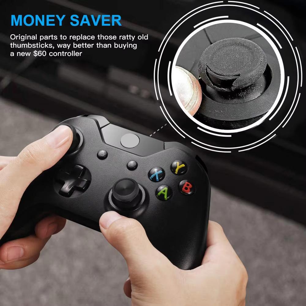 Non-Slip Durable Thumbstick Caps, Universal Analog Replacement Parts for PS5 PS3 Xbox One Controllers, Gaming Repair Kits