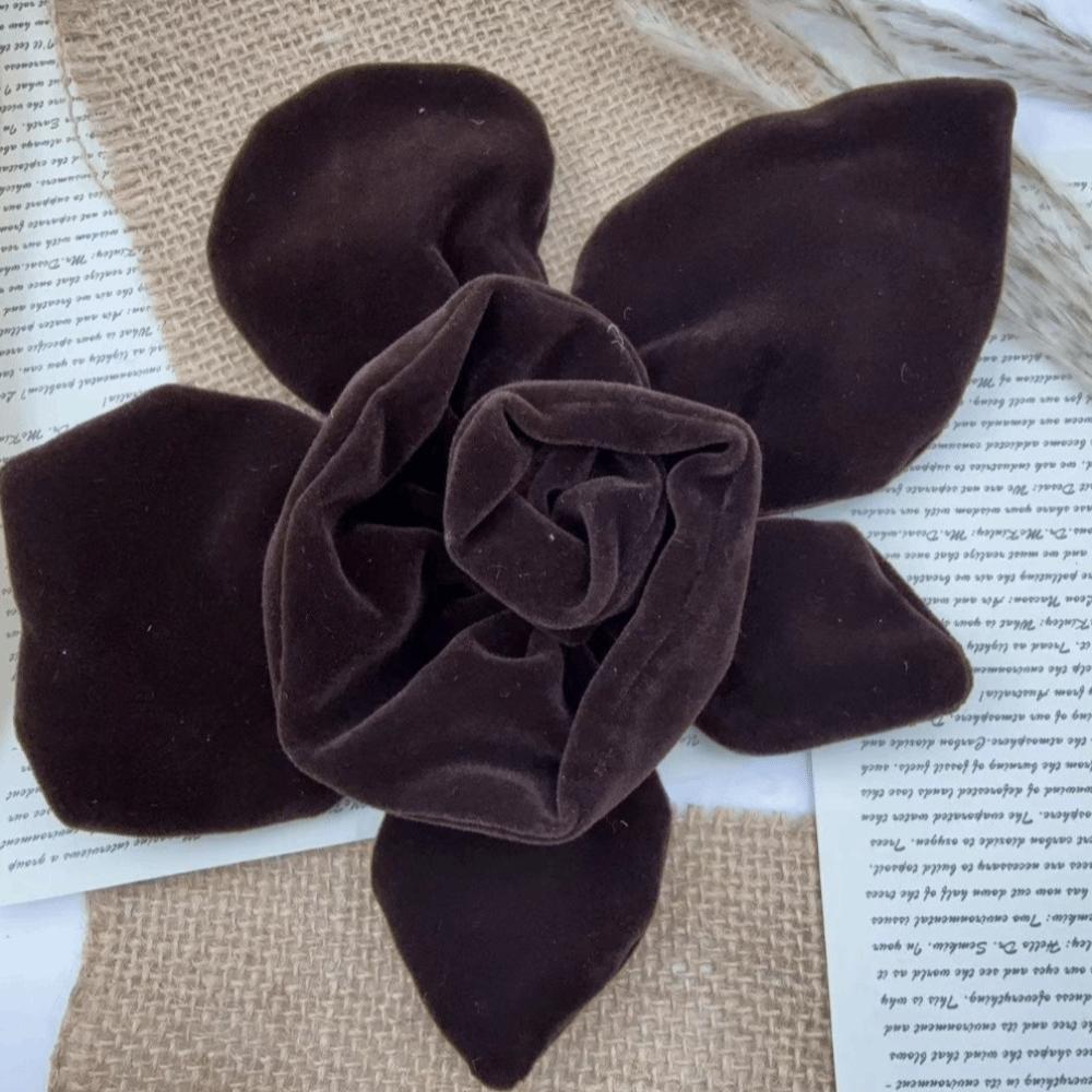 Handmade Cloth Art Corsage Velvet Fabric Fabric Withered Rose Brooch Women's Jewelry Accessories