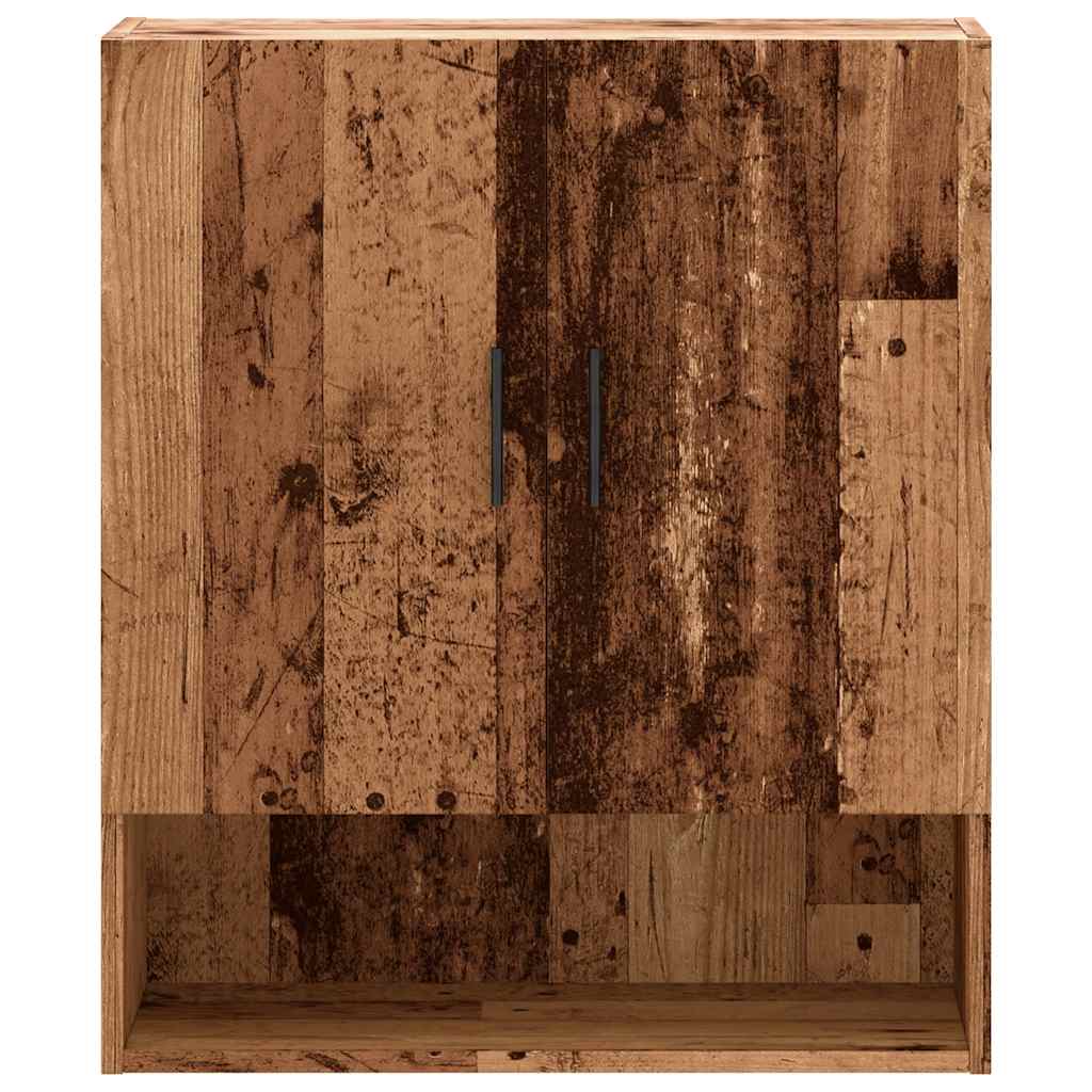 Wall Mounted Cabinet with Rustic Wood Effect 60 x 31 x 70 cm Engineered Wood