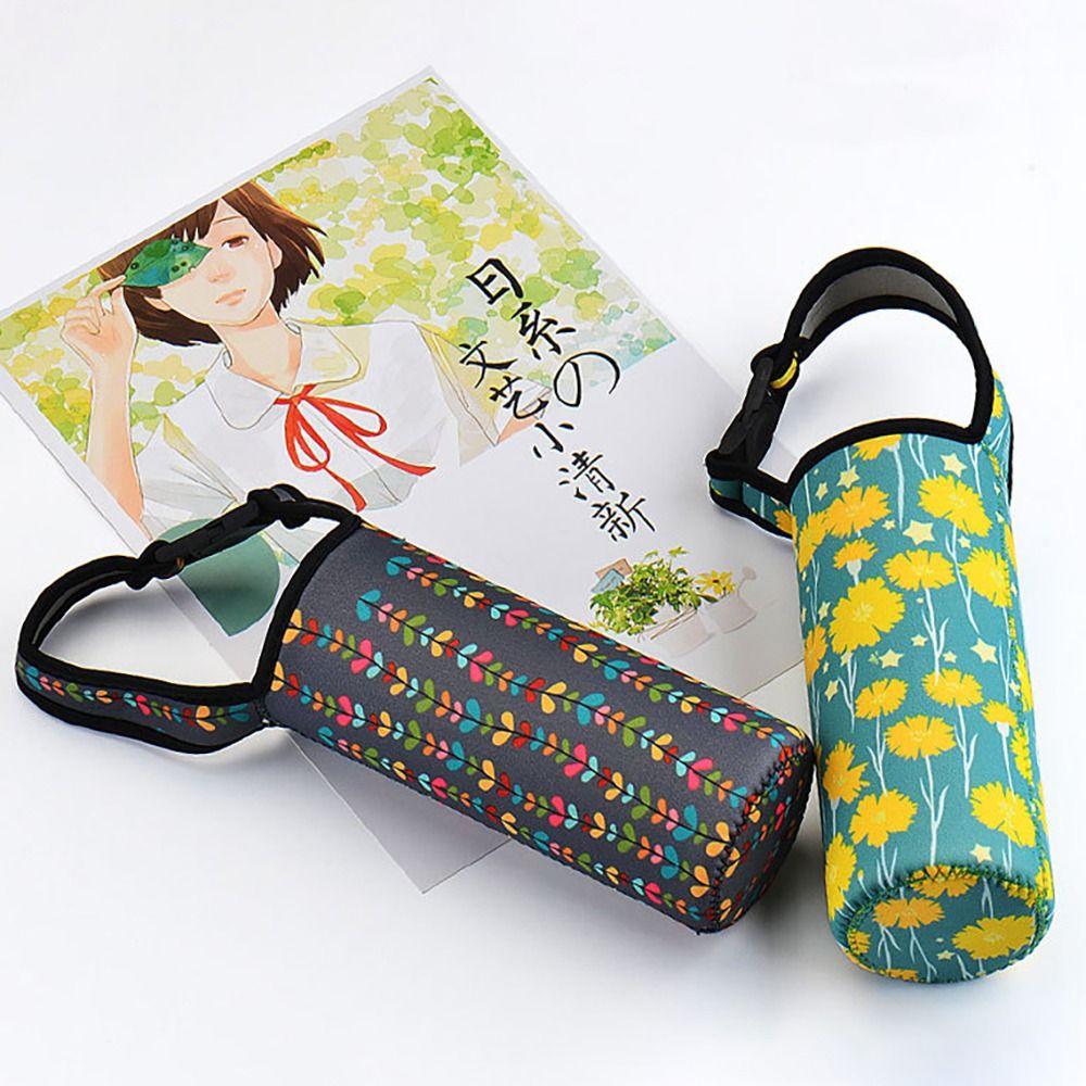 With Straps Vacuum Cup Sleeve Portable Water Bottle Case Water Bottle Cover Outdoor Sport