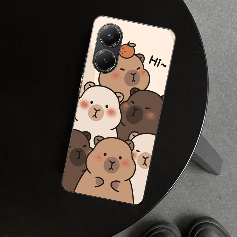 Bunny Capybara Cartoon Animal Phone Case Cover for Xiaomi Poco X6 X5 X7 Pro F7 Ultra Redmi 15C 15 13C 13 12C 12 10C 10 10A 9C 9A