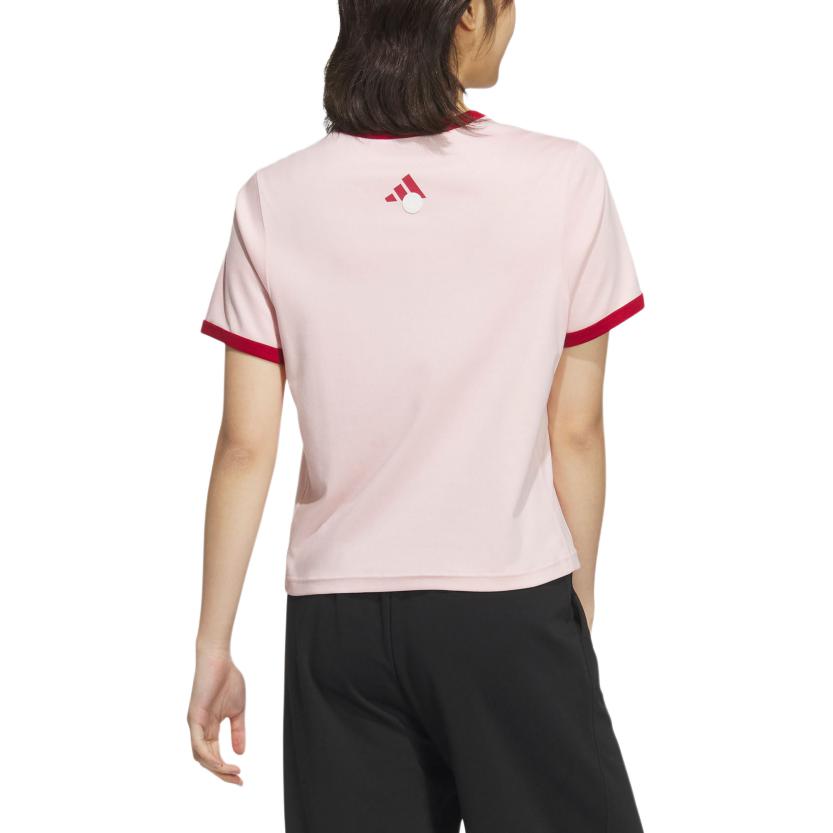 Adidas VERBIAGE T Shirt Women's Pink JZ4155
