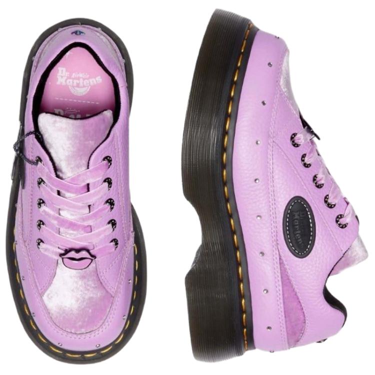 Братц х Доктор. Martens Buzz 5-Eye Фиолетовые Клепки Женские Кроссовки Bratz-Purple 41787500