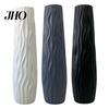 Long-term Display Vase Large Floor Tall Decorative Textured Shatterproof Versatile Flower Holder Standing for Home Living Room Study Decor Centerpiece