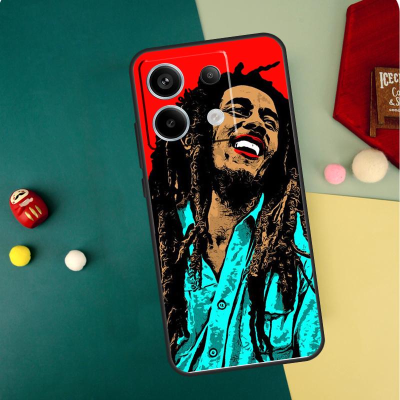 Чехол Bob Marley для Xiaomi Redmi Note 14 Pro 13 12 11 10 15 Pro Plus Redmi 15C 14C 13C 10C 12C 15 Funda