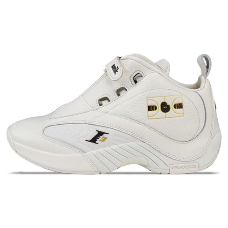 Reebok Answer 4 Comfortable Shock Absorption Slip Resistant Wear Resistant Retro Basketball Shoes Men Sneakers White HQ3592(S-BOX)