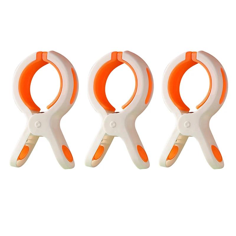 3pcs/set ABS Beach Towel Clips Large Plastic Windproof Clothes Hanging Peg Quilt Clamp Holder Bed Sheet Clips Clothes Folder