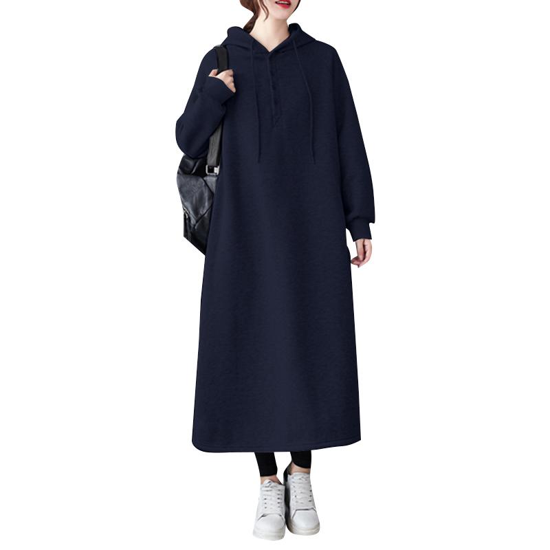 ZANZEA Женские повседневные толстовки с капюшоном с длинным рукавом на осень-зиму