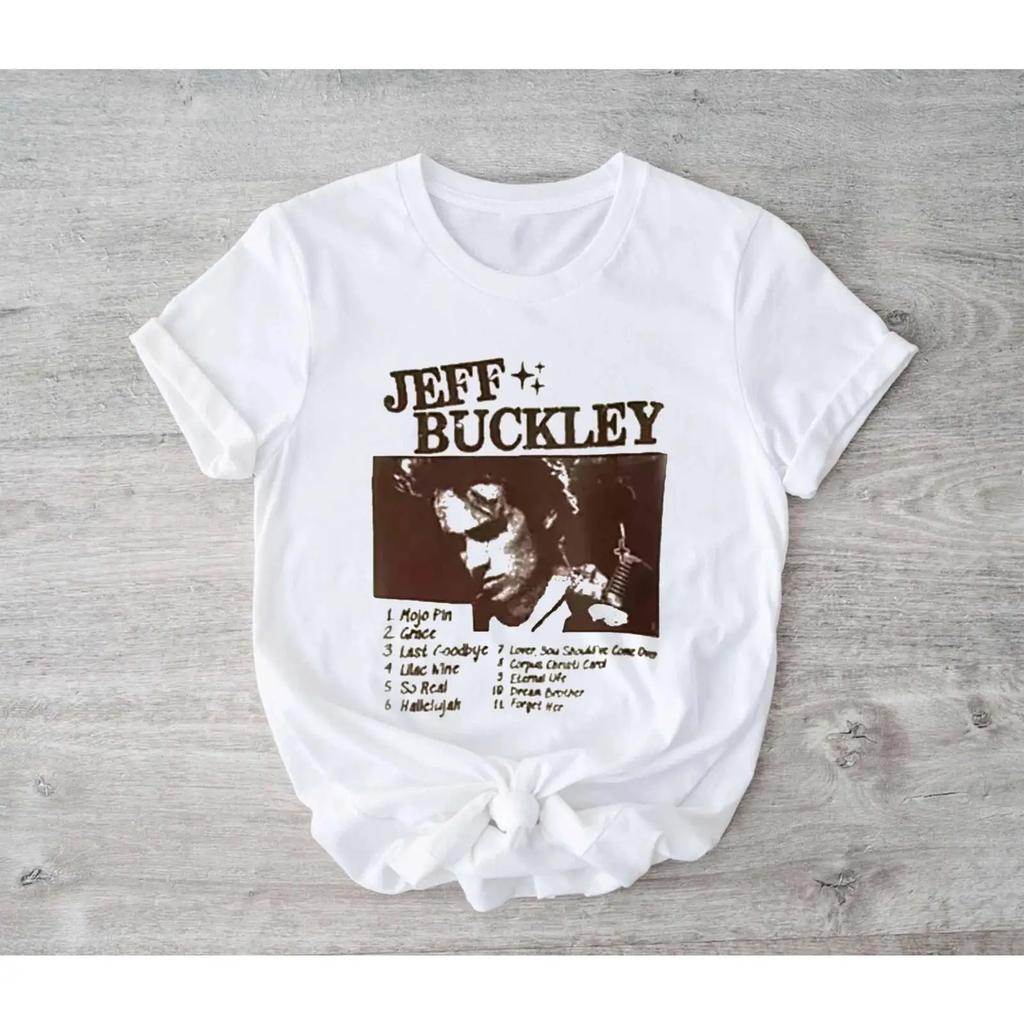 Jeff Buckley T Shirt Boy Tour 1995 Music Vintage Casual Slightly Stylish Graphic Stretched Unisex Comfortable Streetwear