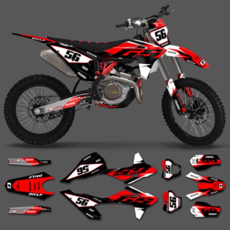 PowerZone For GASGAS Custom Team Graphics Backgrounds Deco Decals Stickers Kit For GASGAS GAS GAS 2021 2022 2023 EC MC