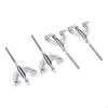 8pcs Bass Drum Claws Hook And Tension Rods 100mmx6mm Mount Repair Silver