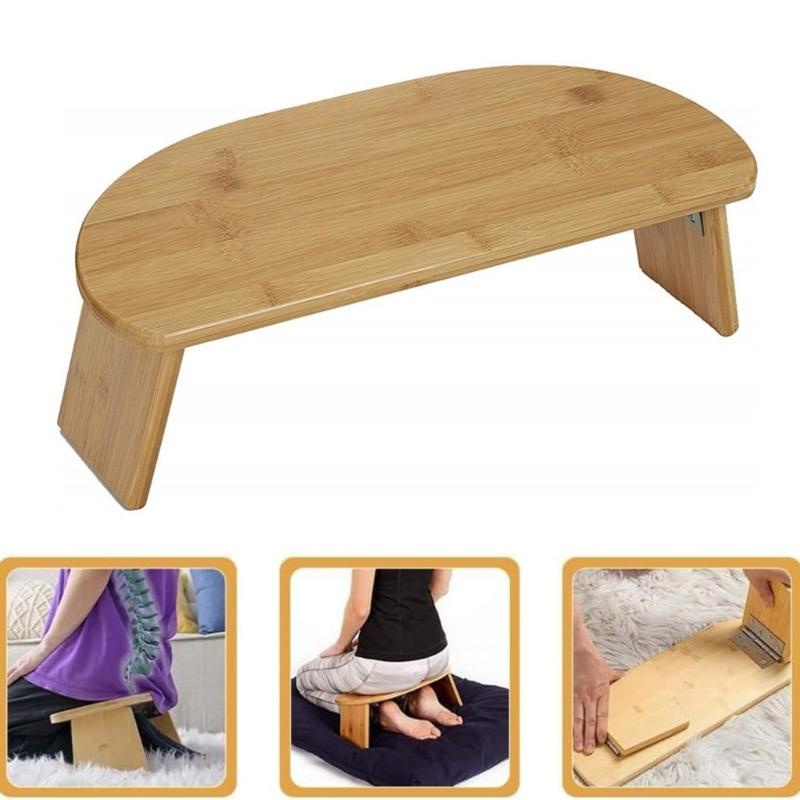 Meditations Benches Bamboos Meditations Stool Folding Kneeling Meditations Benches for Travel and Home Use