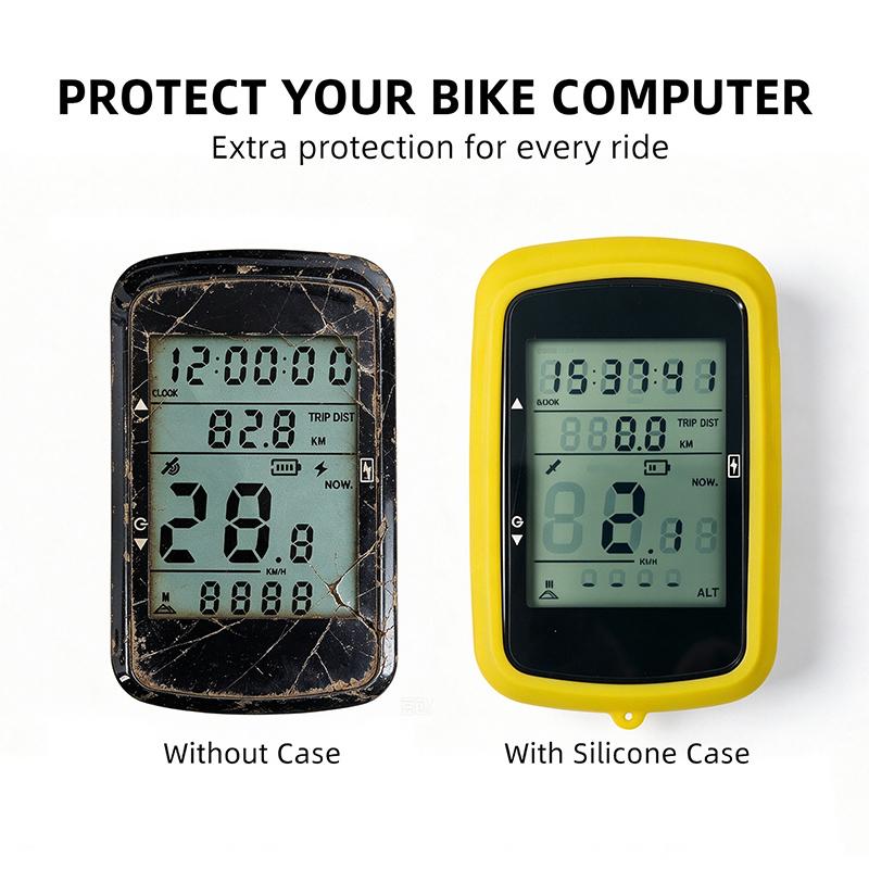 Silicone Bike Computer Case Bicycle GPS Stopwatch Protective Cover Shockproof Soft Protector Sleeve Precise Cutouts Bike Accesso 1