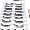 Magnetic Natural False Eyelashes Eyeliner Liquid Tweezer Set Reusable 3D Magnets Fake Eye Lashes Makeup Tool