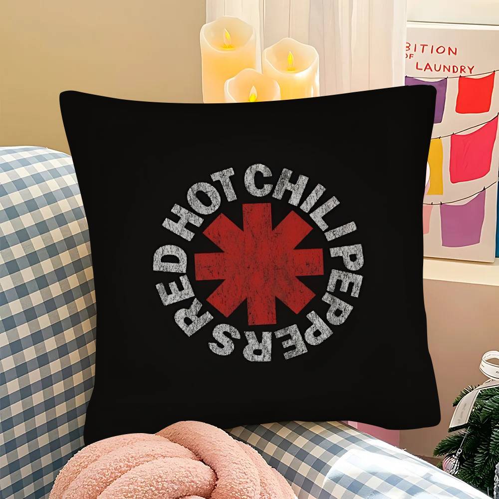 ПК Популярная рок-группа Red Hot Chili Peppers Наволочка Модная квадратная наволочка Спальня Диван Комната Декор в стиле Ins Отдых