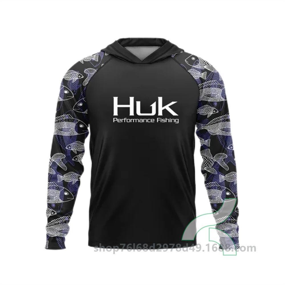 Fishing Suit UPF50 Long Sleeve Hoodie Quick Drying Breathable Sunscreen Suit Sea Fishing Suit Outdoor T-Shirt Summer New