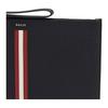 Bally Полосатый Декорированный Кожаный Клатч Мужской клатч Черный THALDEN-LT-10